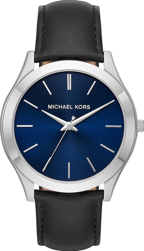 michael kors black dial|michael kors slim runway 44mm.